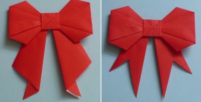 Học gấp nơ bằng giấy bước 10 - học gấp giấy Origami
