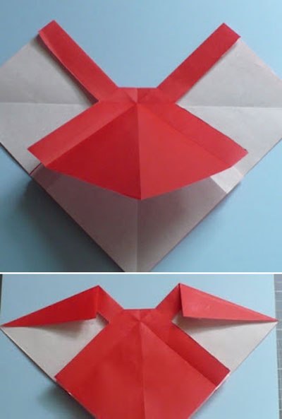 Học gấp nơ bằng giấy bước 6 - học gấp giấy Origami
