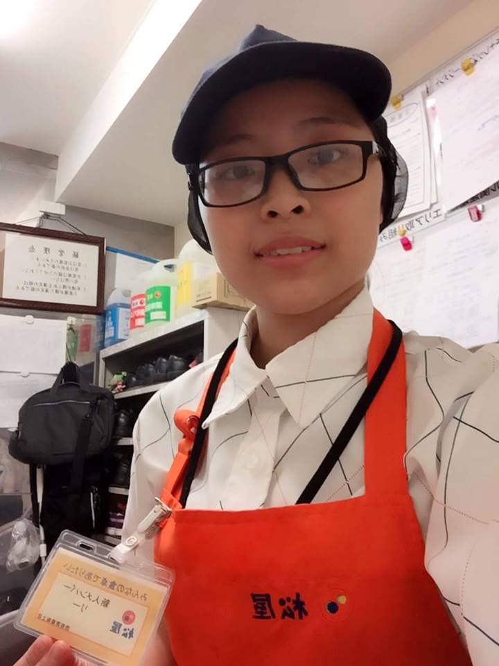 Bạn Lê Thị Lý, nhập học kỳ tháng 4/2015 chia sẻ công việc làm thêm của mình